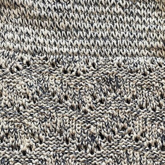 Coldwater Creek Gray Loose Knit Cotton Blend Open Front Cardigan Sweater, 1X - Picture 4 of 9